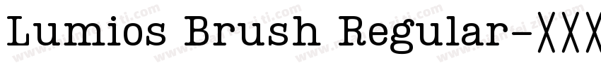 Lumios Brush Regular字体转换